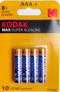 KODAK Bateria Alk. AAA LR03 x4 /Ż